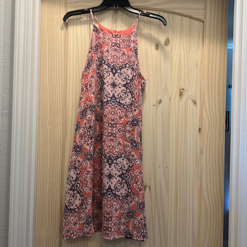 Pink patterned dress